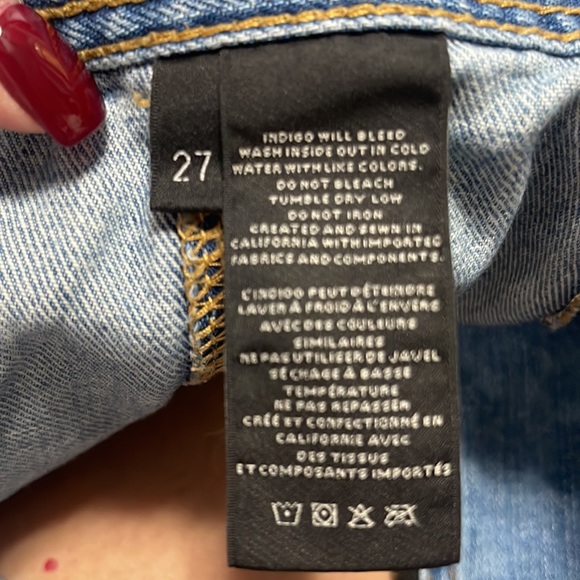 J Brand X Bella Freud denim miniskirt. Size 27 - Picture 9 of 12